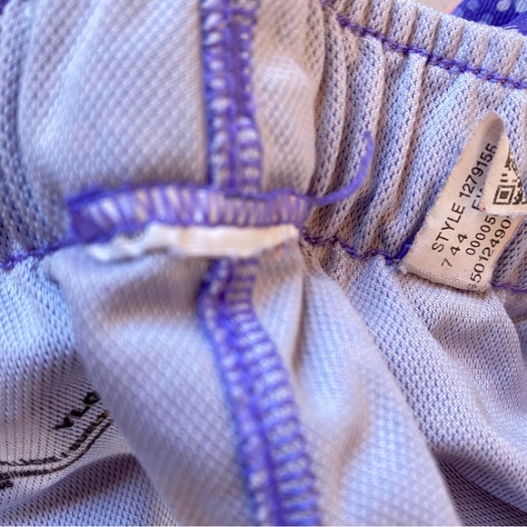 Under Armour Girls Running Shorts Youth Large Purple Folderover Waist Loose Fit - Picture 10 of 11